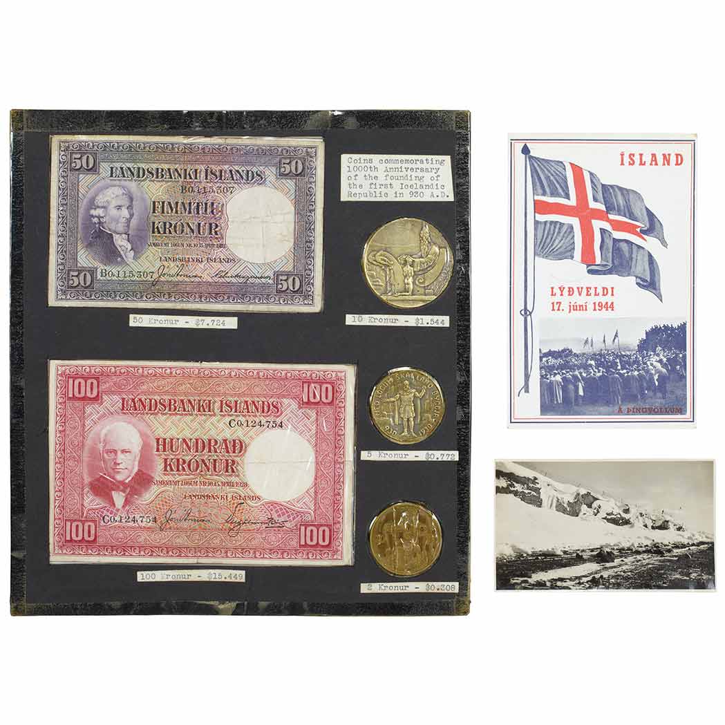 Lot image - Iceland Coins, Bank Notes and Ephemera