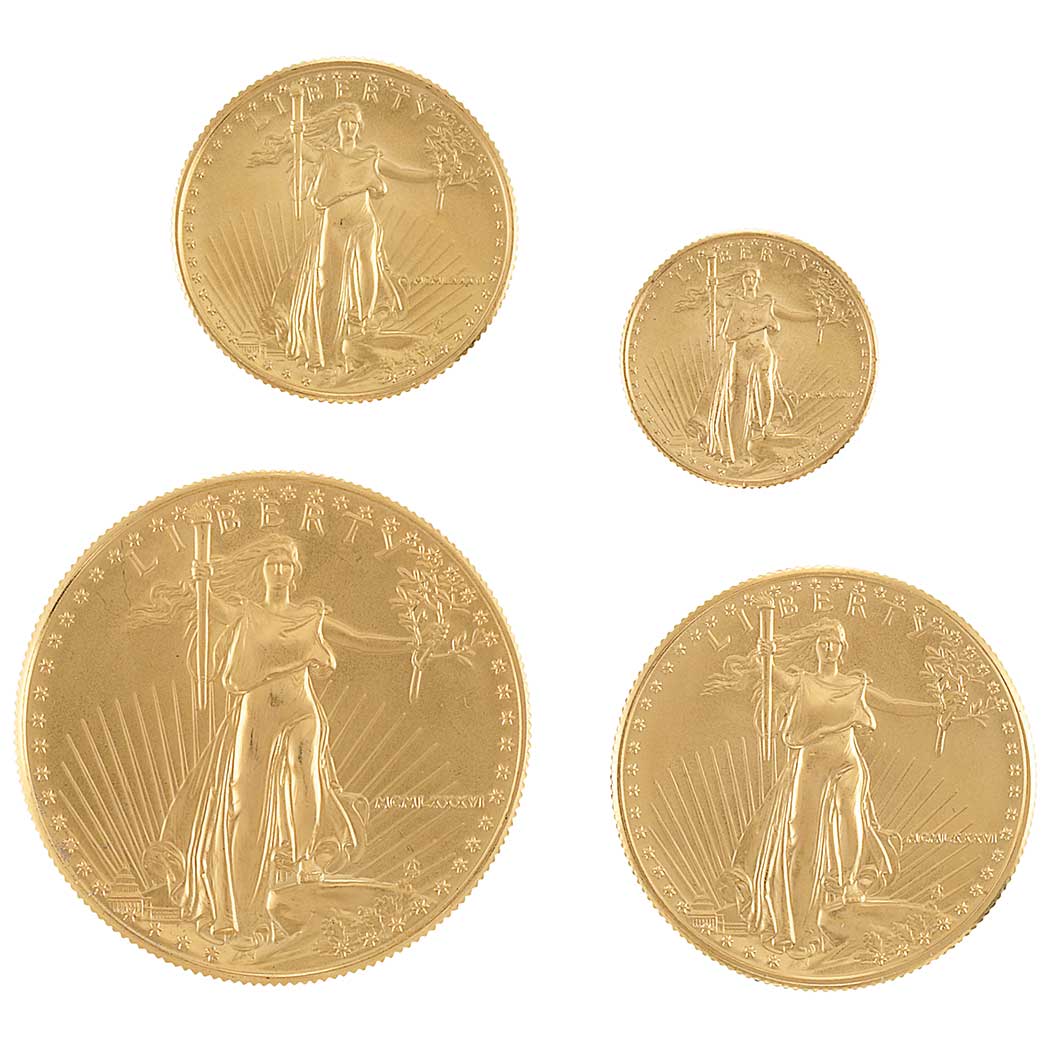 Lot image - United States 1986 Gold Eagle Set
