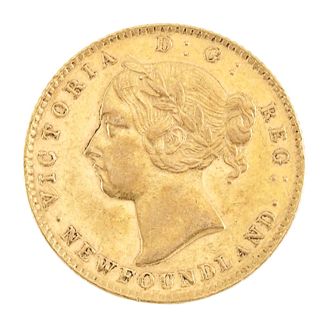 Lot image - Newfoundland 1888 2 Dollar Gold