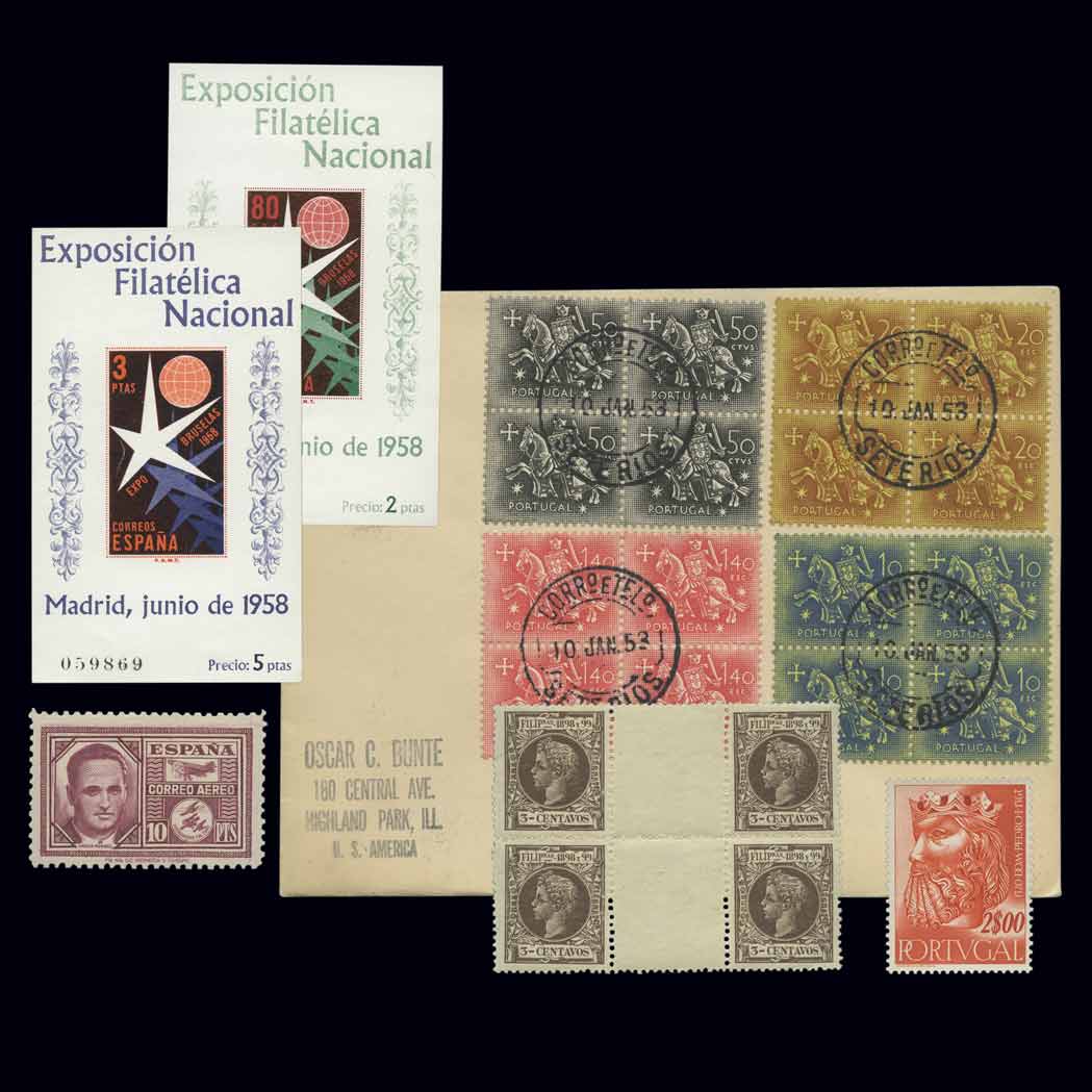 Lot image - Portugal and Spain Philatelic Groups