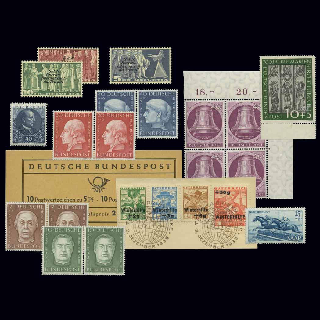 Lot image - Austria Germany Saar and Switzerland