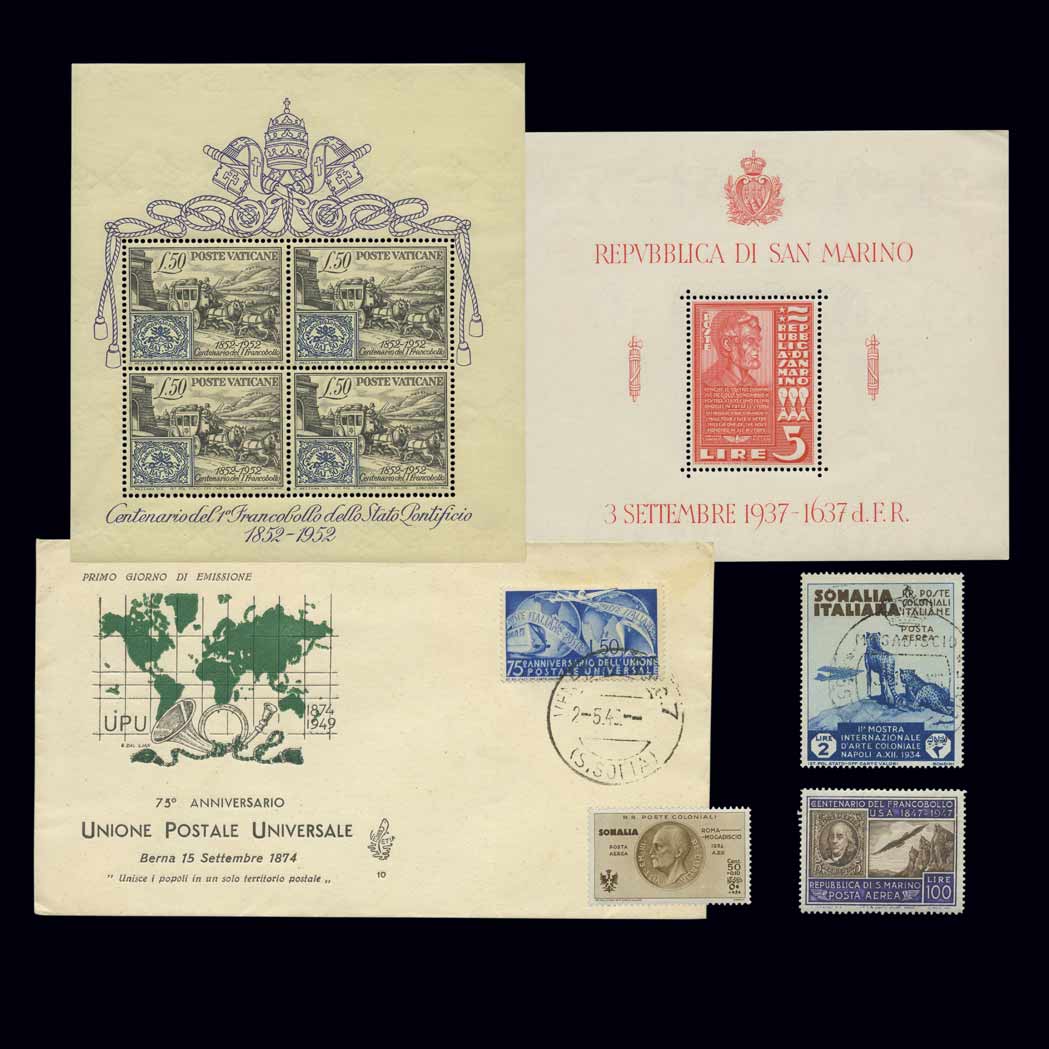 Lot image - Italy San Marino and Vatican Stamp Group