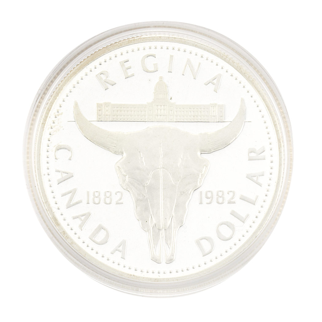 Lot image - Canada 1982 Parliament Proof Silver Dollar