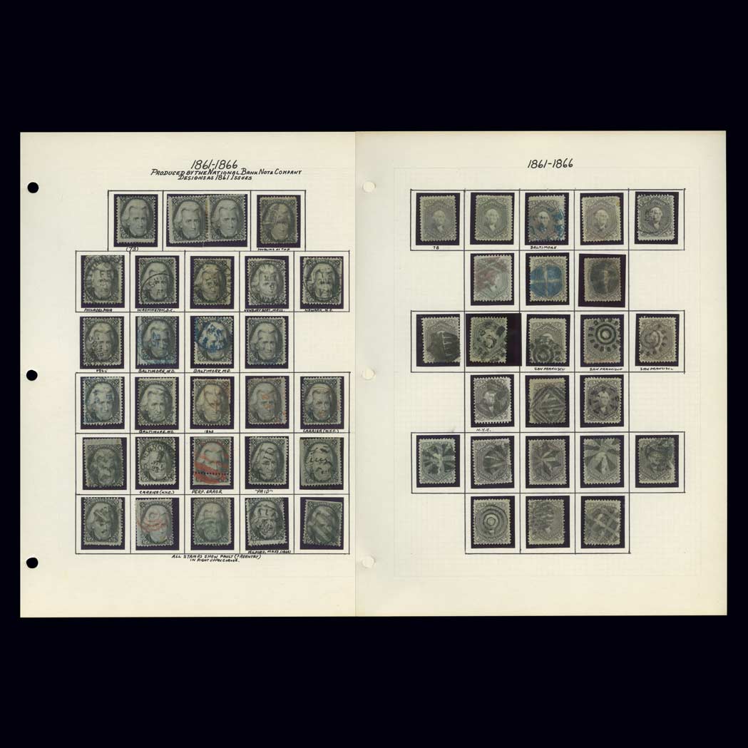 Lot image - United States 1861-66 2 Cent to 24 Cent Values