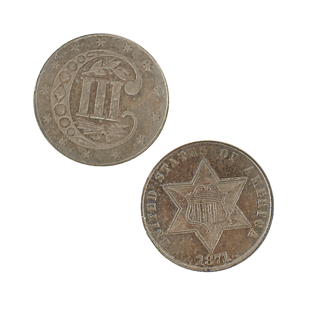 Lot image - United States 1871 3 Cent Silver Proof NGC Proof 65