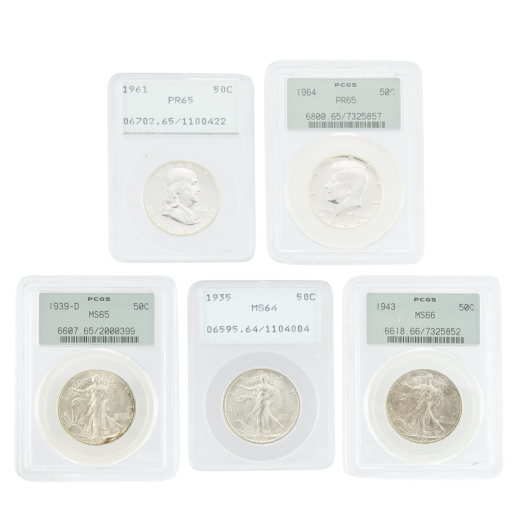 Lot image - United States Silver Half Dollars