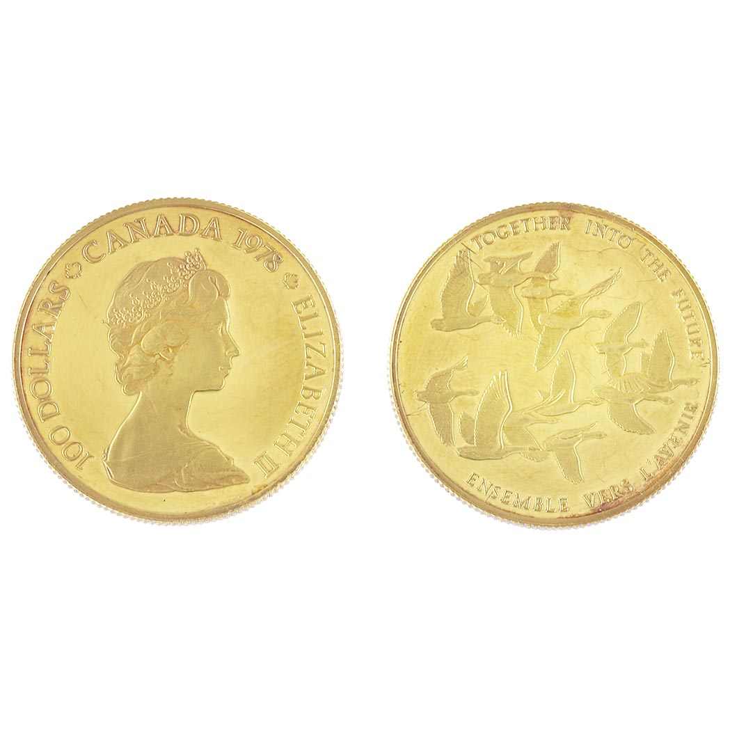 Lot image - Canada 1987 $100 Geese Unification