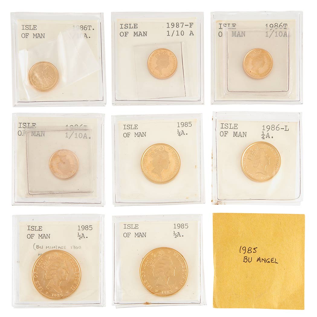 Lot image - Isle of Man Gold Coin Group