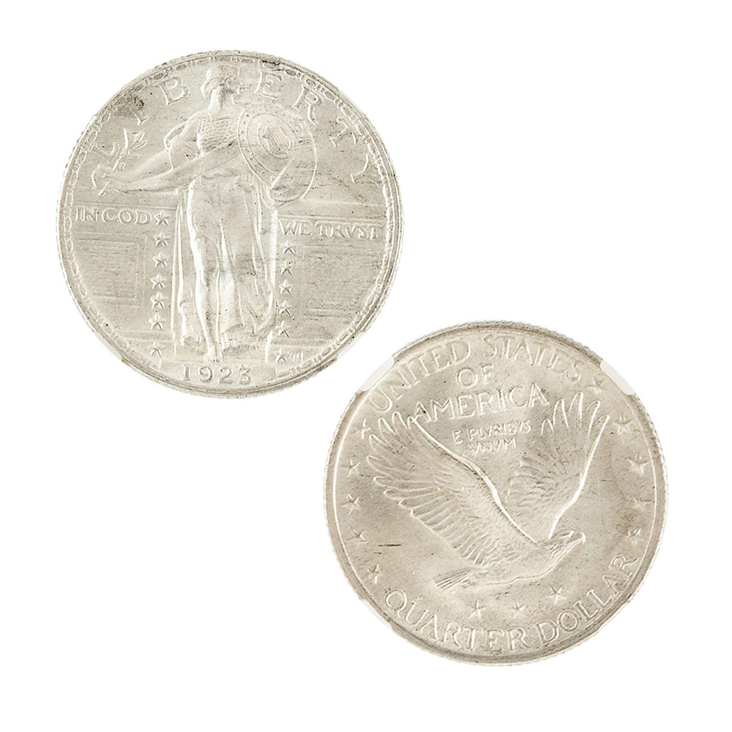 Lot image - United States 1923 Standing Liberty Quarter NCG Mint State 66