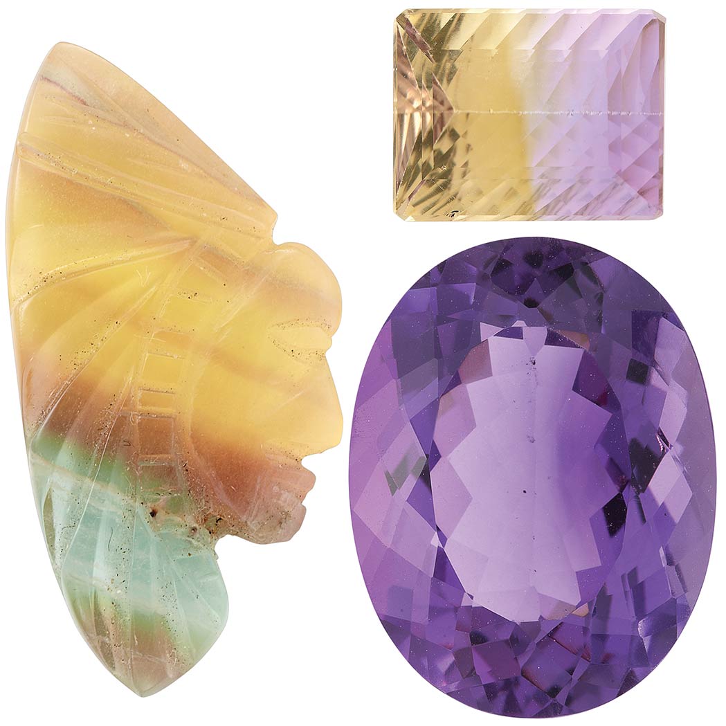 Lot image - Group of Collectible Gemstones