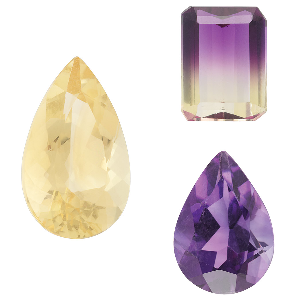 Lot image - Group of Collectible Gemstones