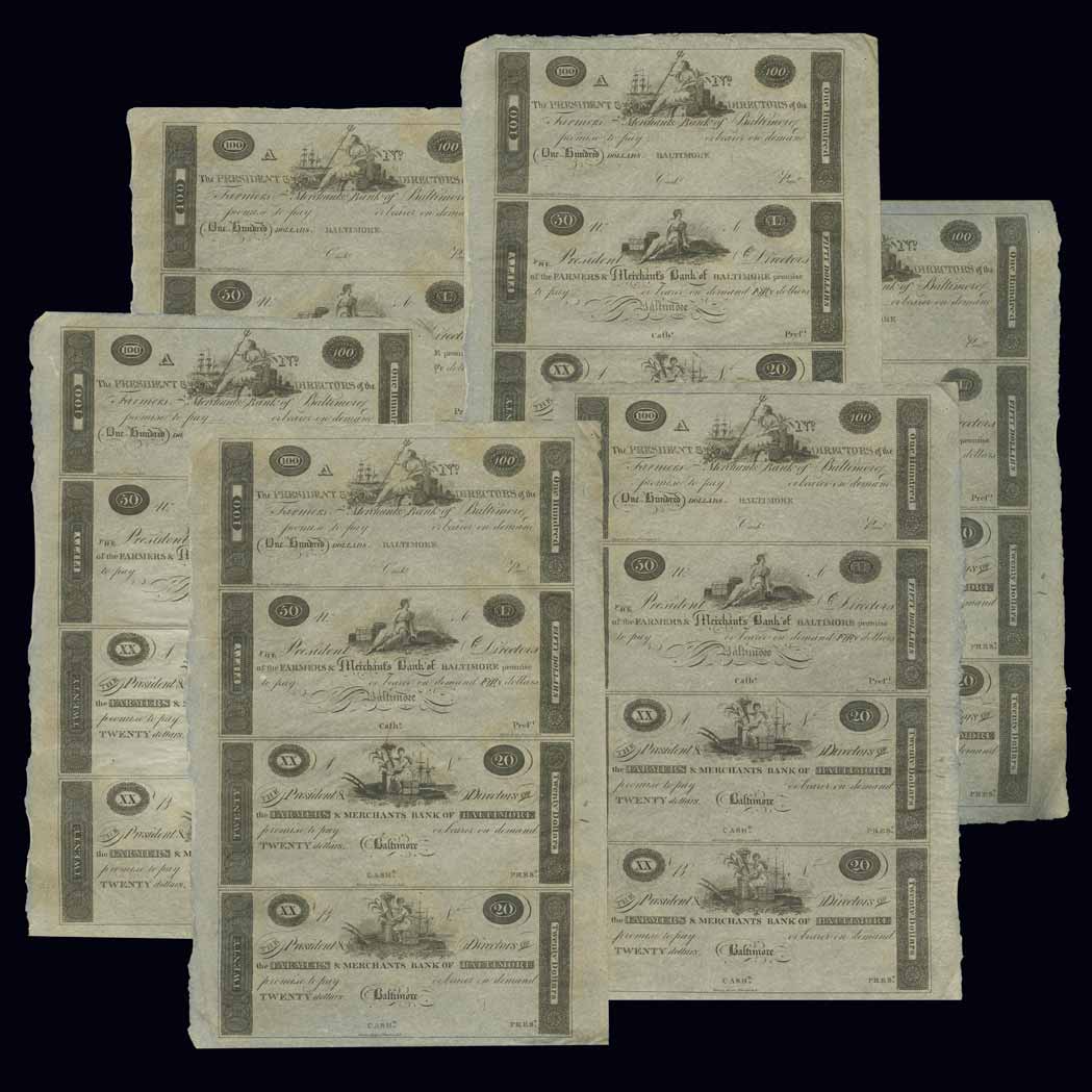 Lot image - Merchants Bank of Baltimore Printers Waste
