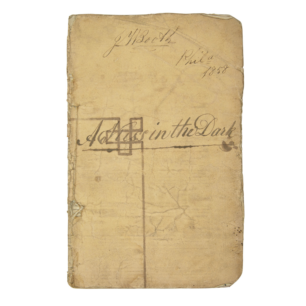 Lot image - [BOOTH, JOHN WILKES]  Printed pamphlet signed