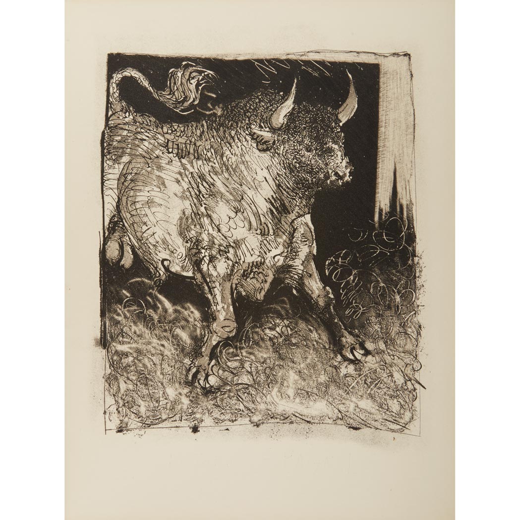 Lot image - [PICASSO, PABLO]  Eaux-Fortes originales pour des Textes de Buffon