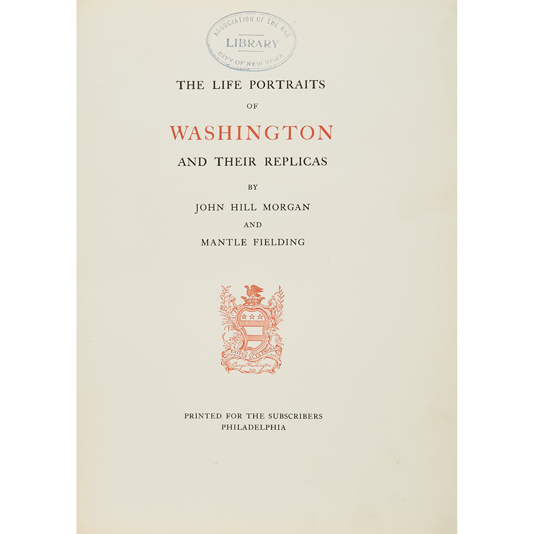 Lot image - [WASHINGTON, GEORGE]  Life Portraits of George Washington and their Replicas