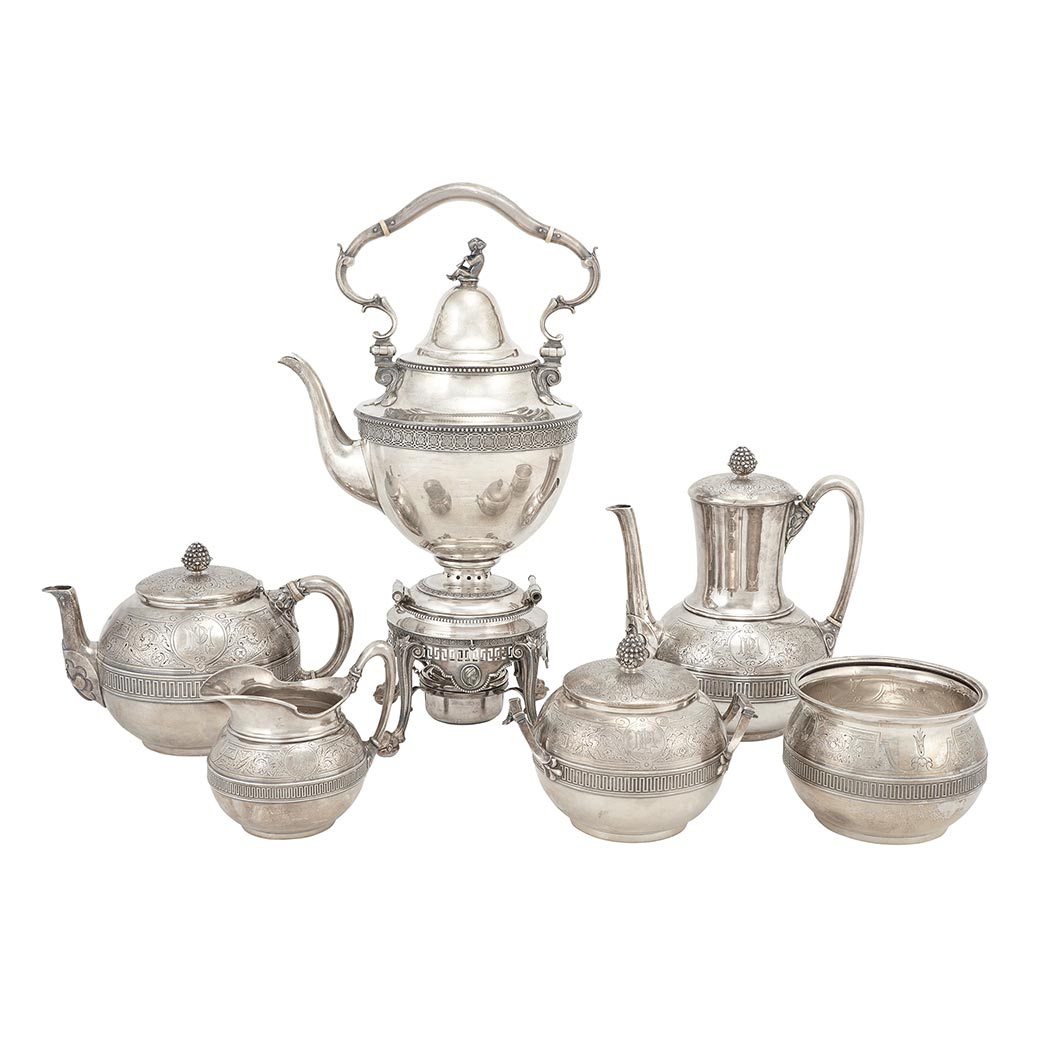 Lot image - Tiffany & Co. Sterling Silver Tea and Coffee Service