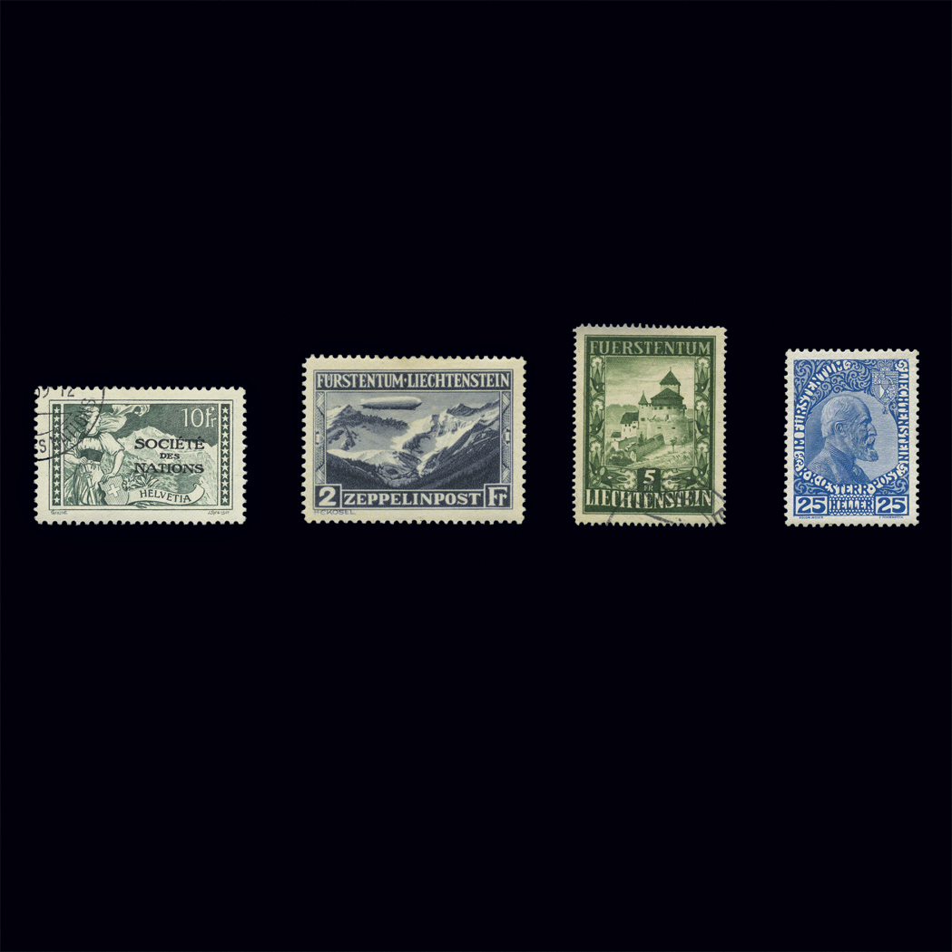 Lot image - Liechtenstein and Swiss Stamp Group