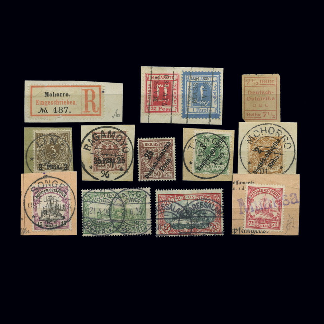 Lot image - German East Africa Extensive Cancellation and Study Collection