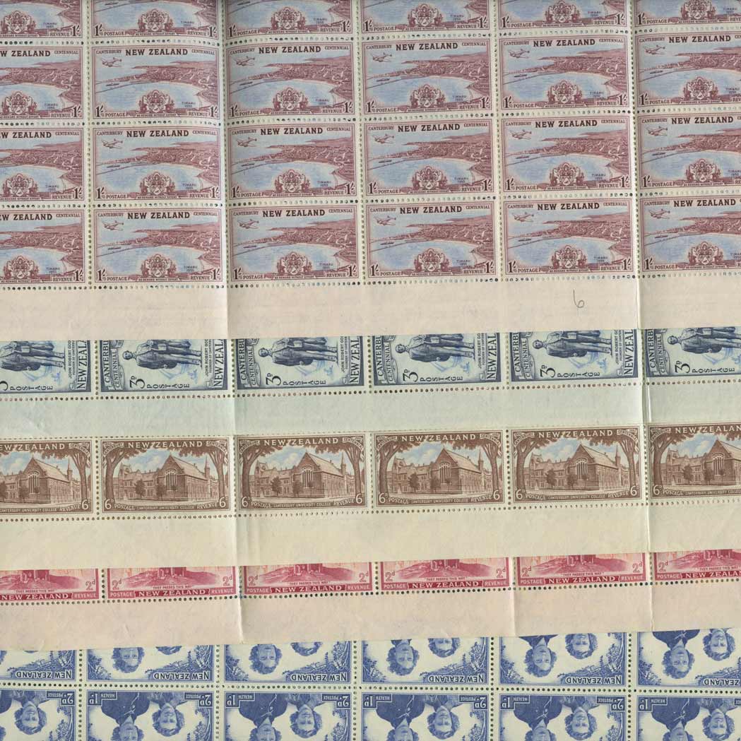 Lot image - New Zealand George VI Sheet Group