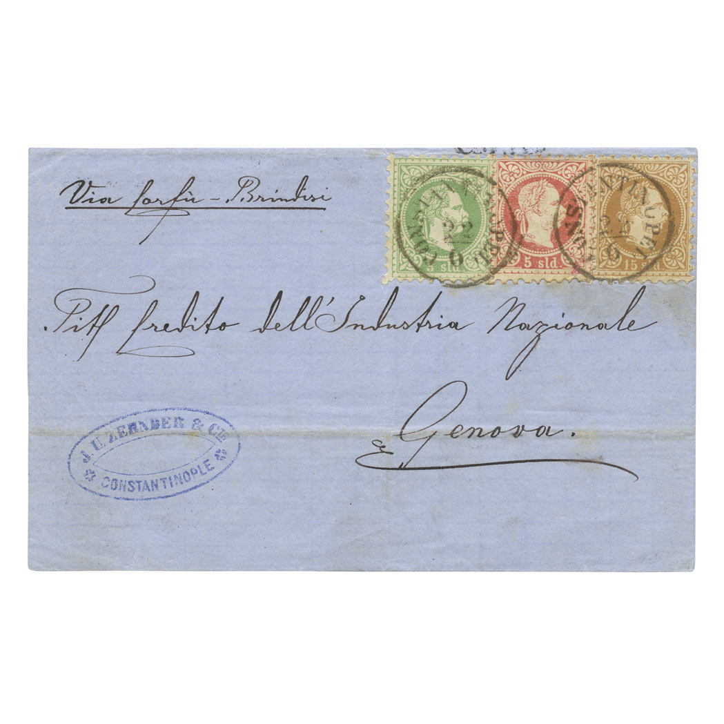 Lot image - Austria Lombardy Venetia Three Color Combination