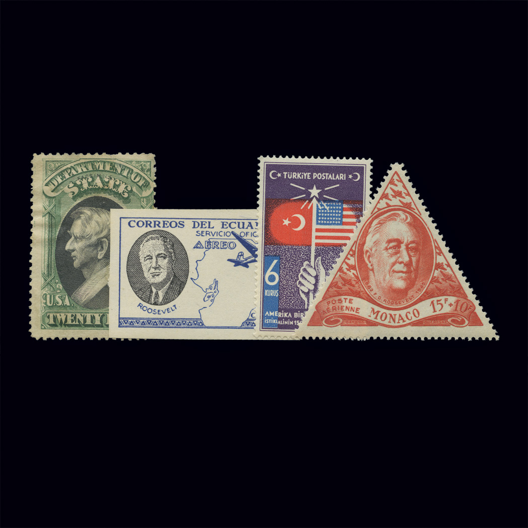 Lot image - United States and Roosevelt Stamp Collections