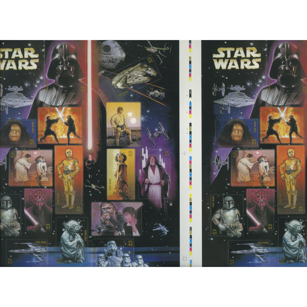 Lot image - United States Uncut Postage Stamp Press Sheets