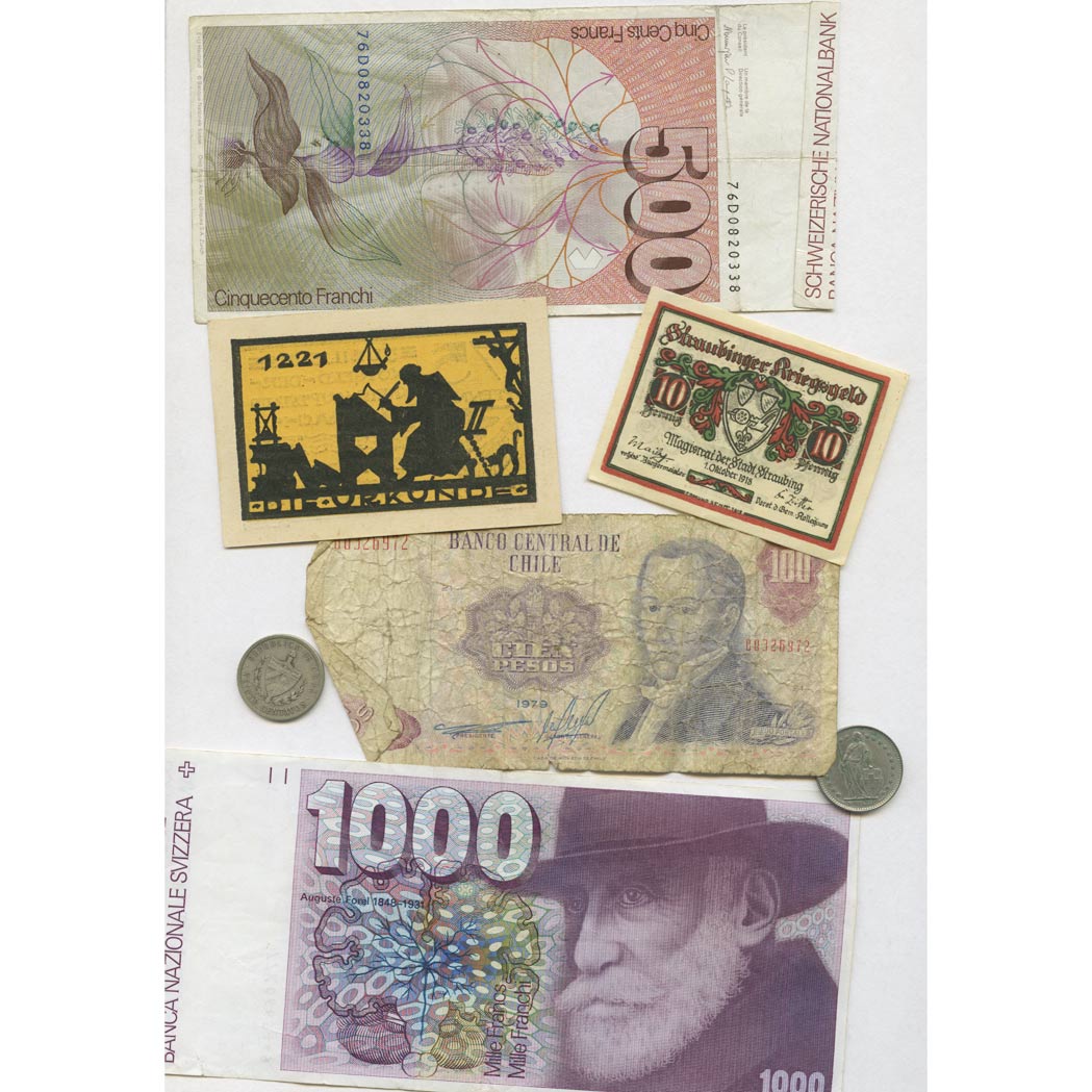 Lot image - Bank Note and Coin Group