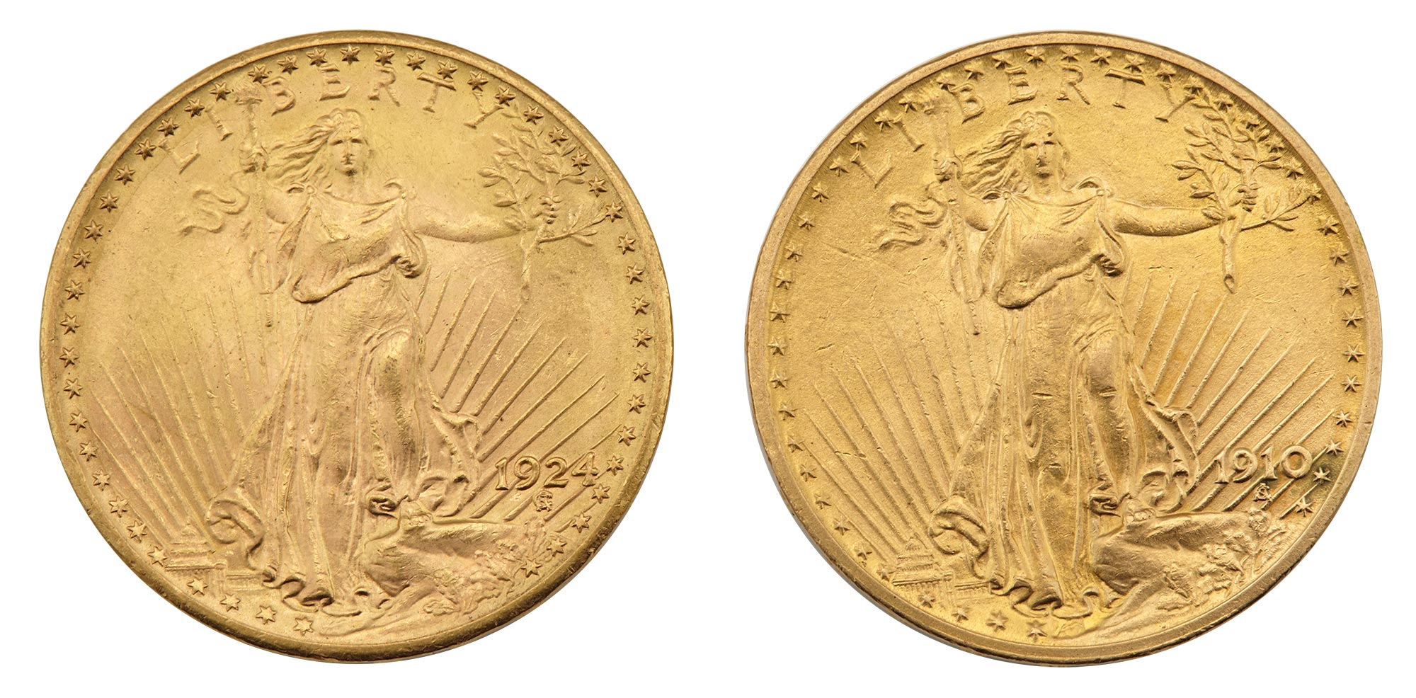 Lot image - United States $20 St. Gaudens