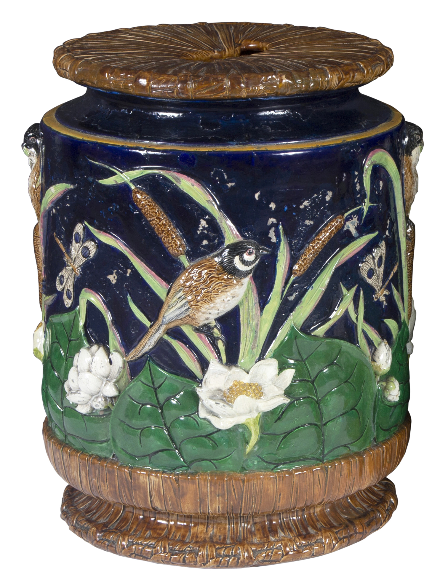 Lot image - George Jones & Sons Majolica Garden Seat