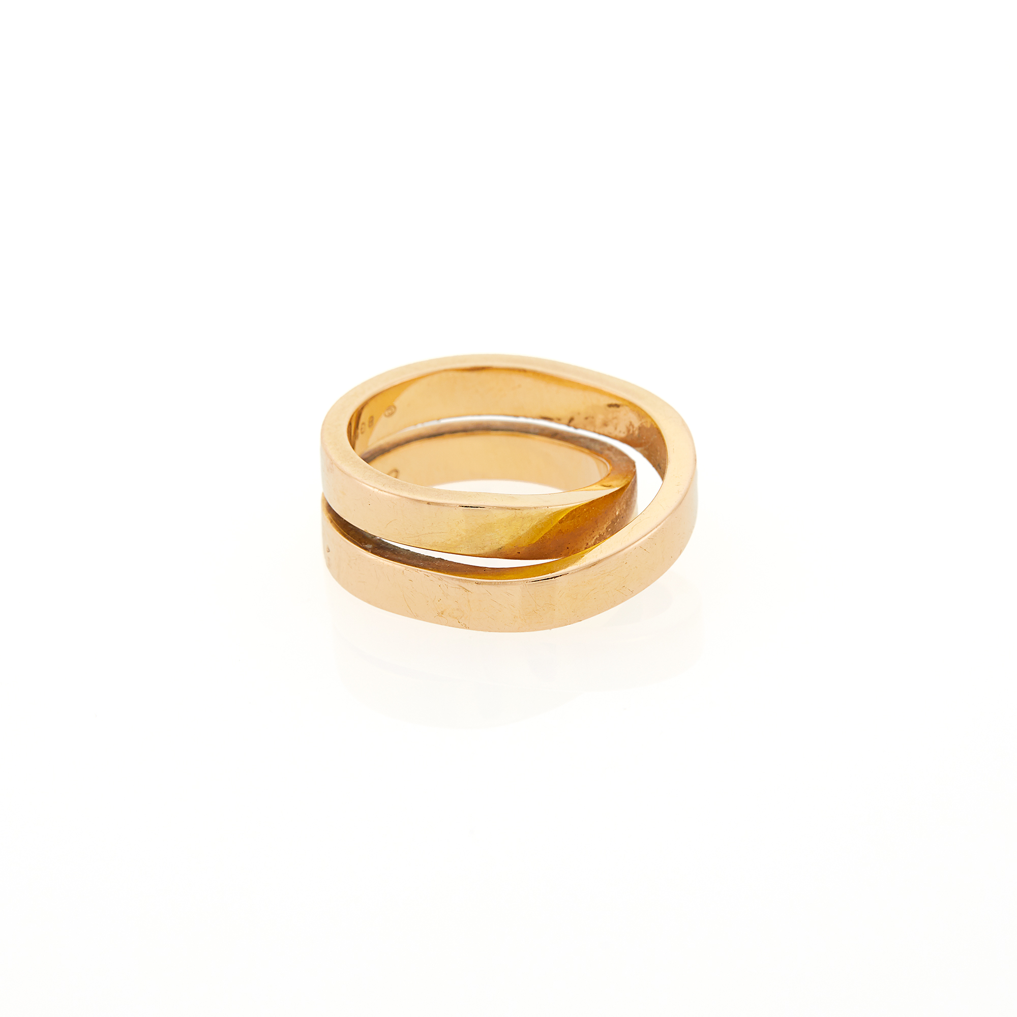 Lot image - Cartier Rose Gold Nouvelle Vague Ring
