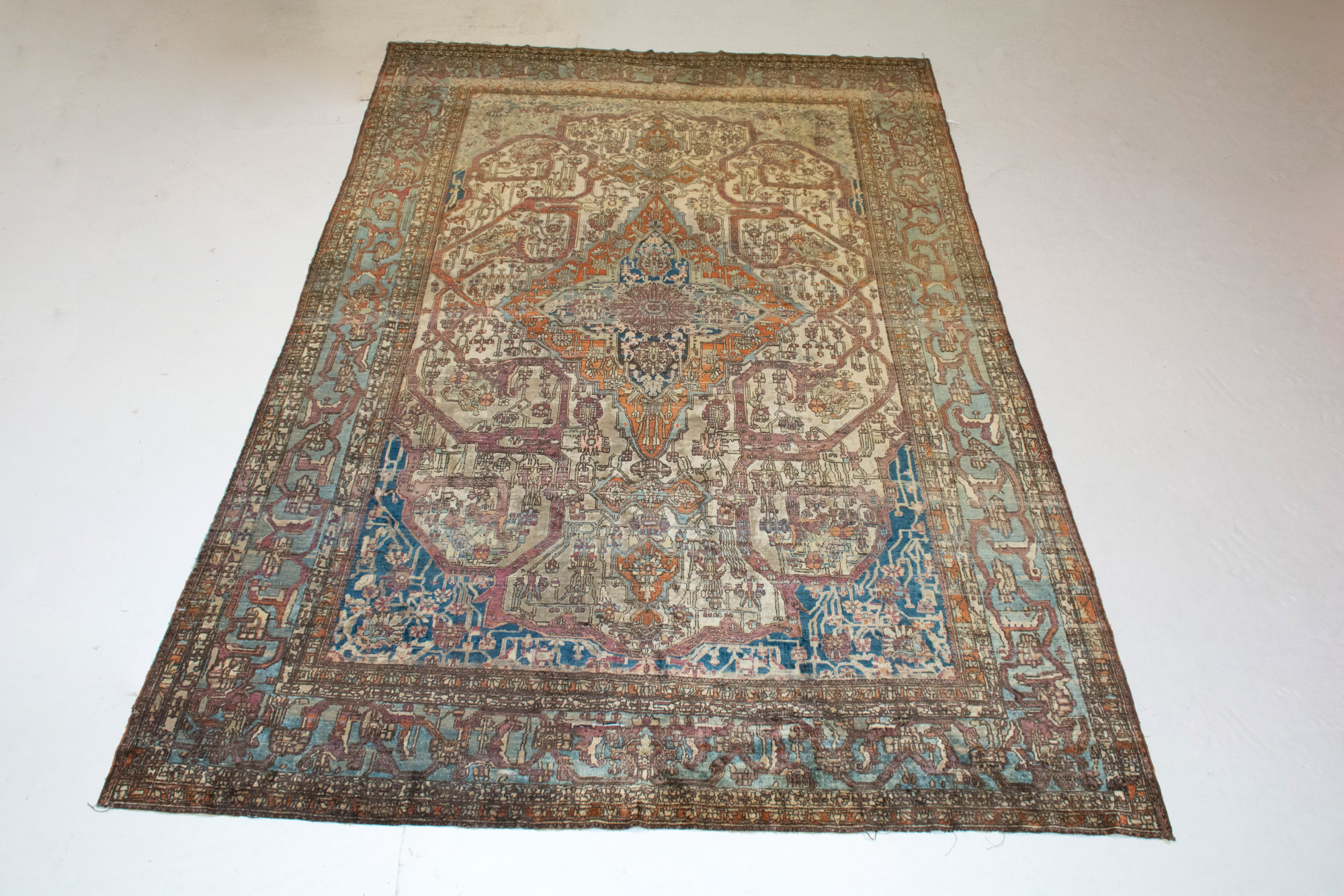 Lot image - Silk Kashan Carpet