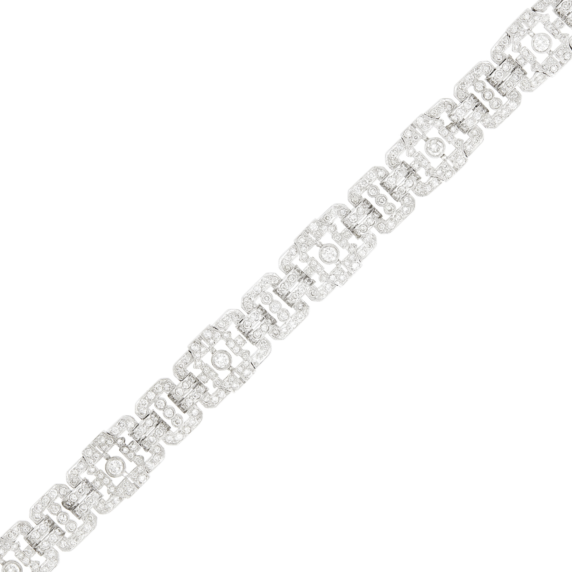 Lot image - White Gold and Diamond Bracelet