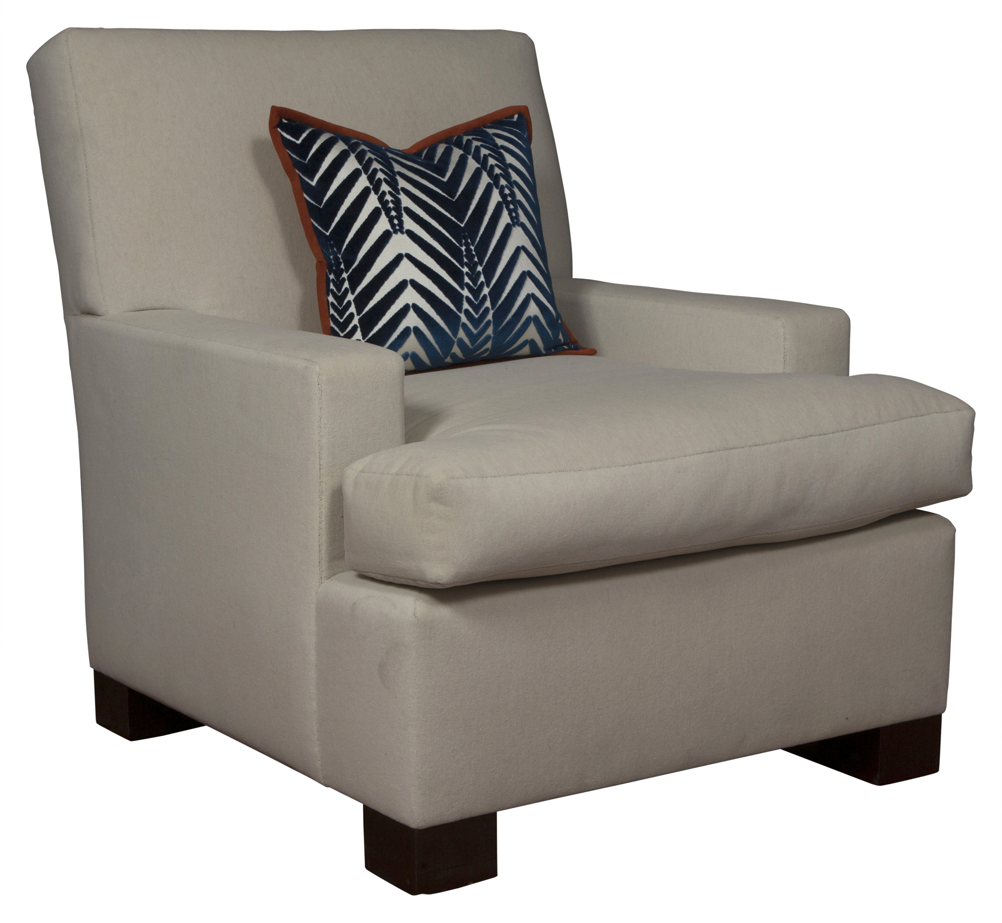 Lot image - Single Jonas Cream Velvet Upholstered Club Chair