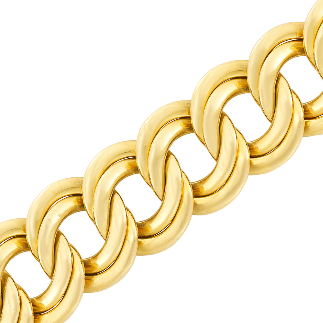 Lot image - Gold Link Bracelet, Bulgari