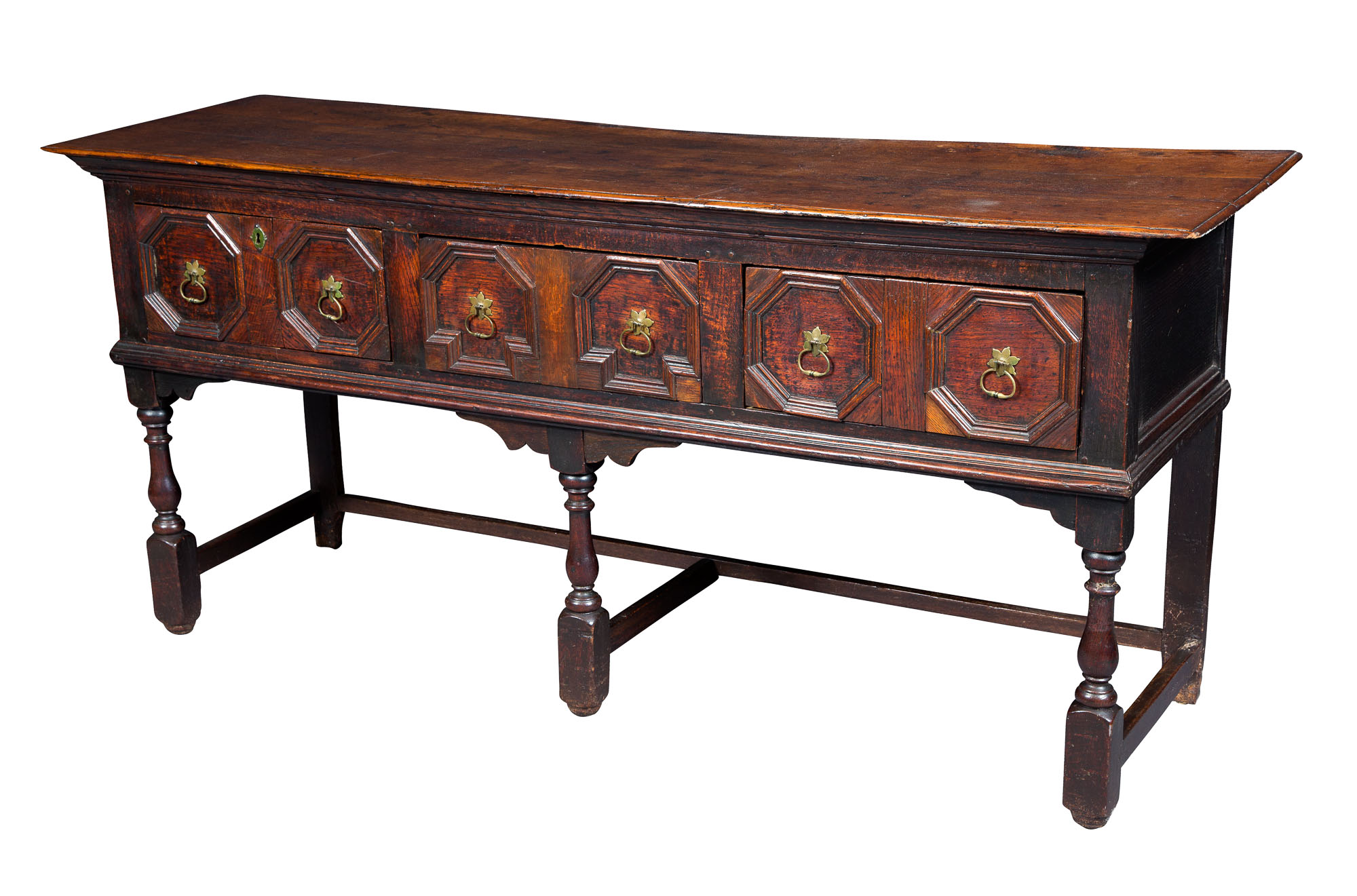 Lot image - English Joined Oak Dresser Base