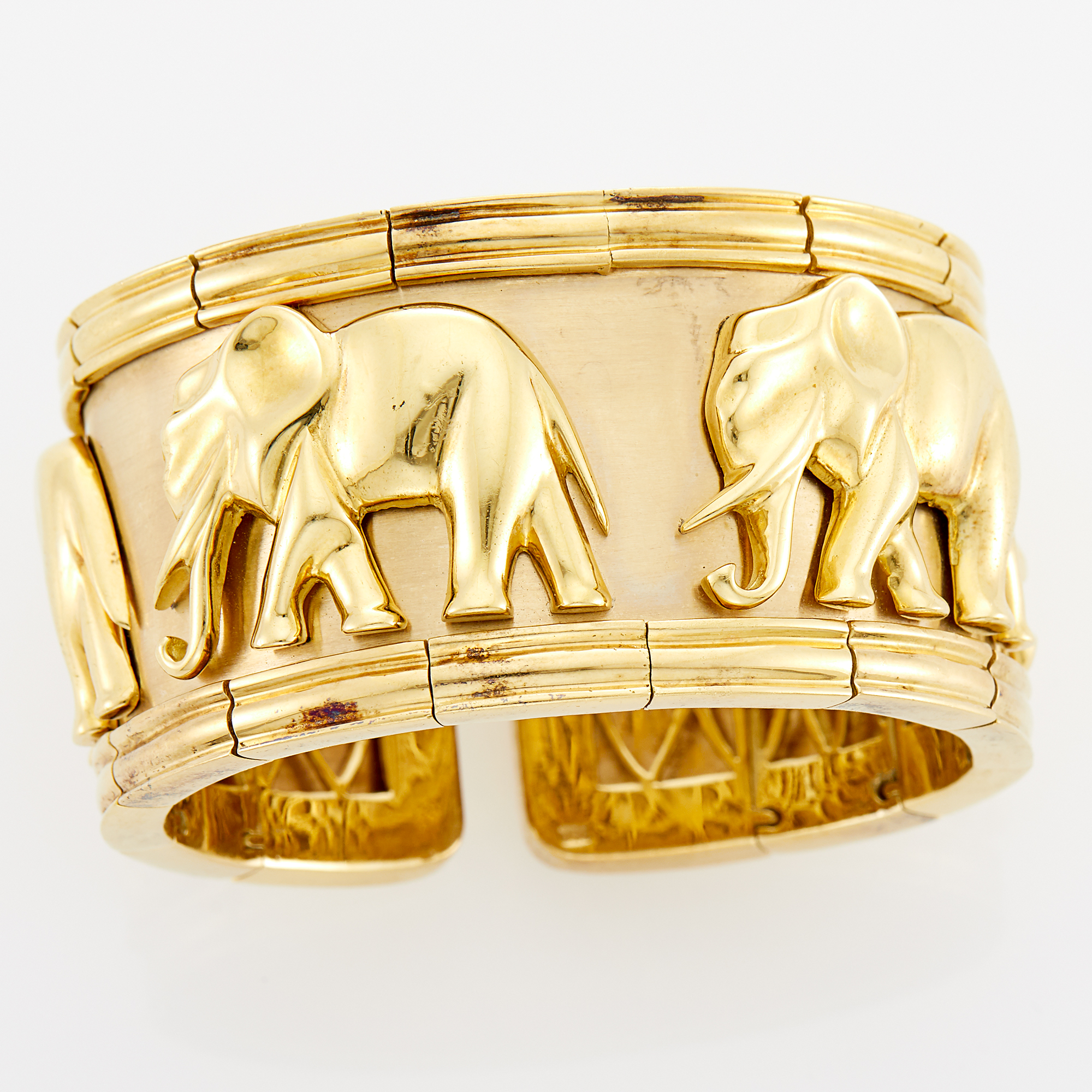 Lot image - Gold Elephant Cuff Bracelet