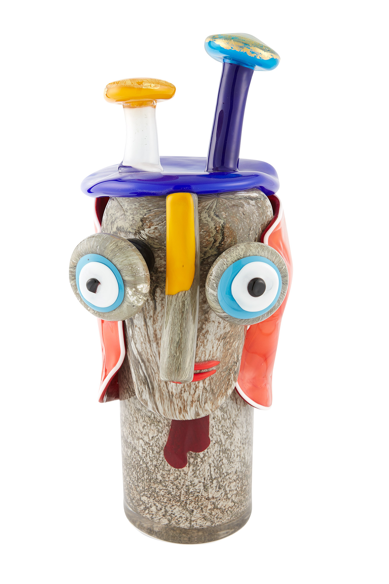 Lot image - Christoph Kiefhaber for Berengo Studio Blown Glass Head Titled Circe