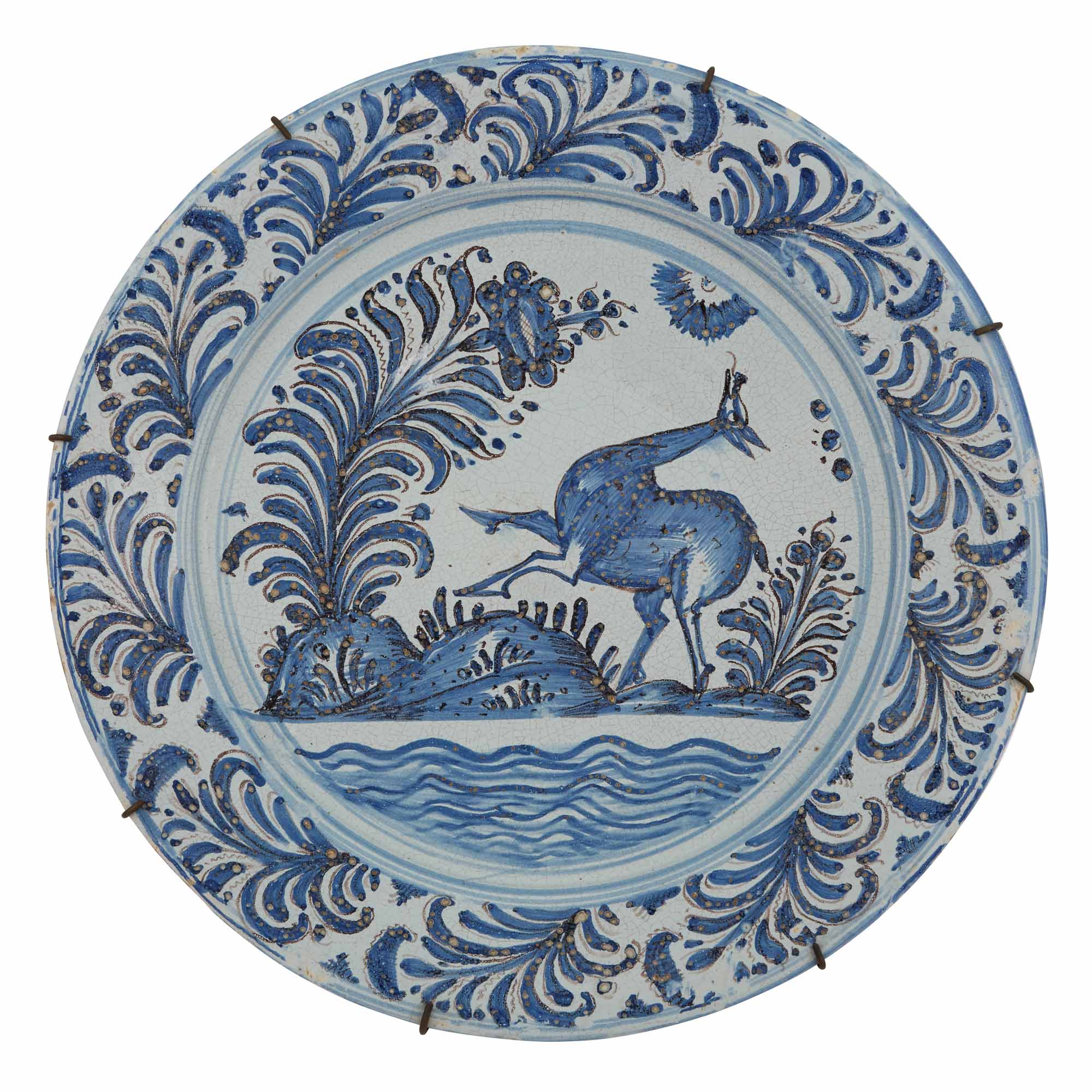 Lot image - Spanish Maiolica Charger
