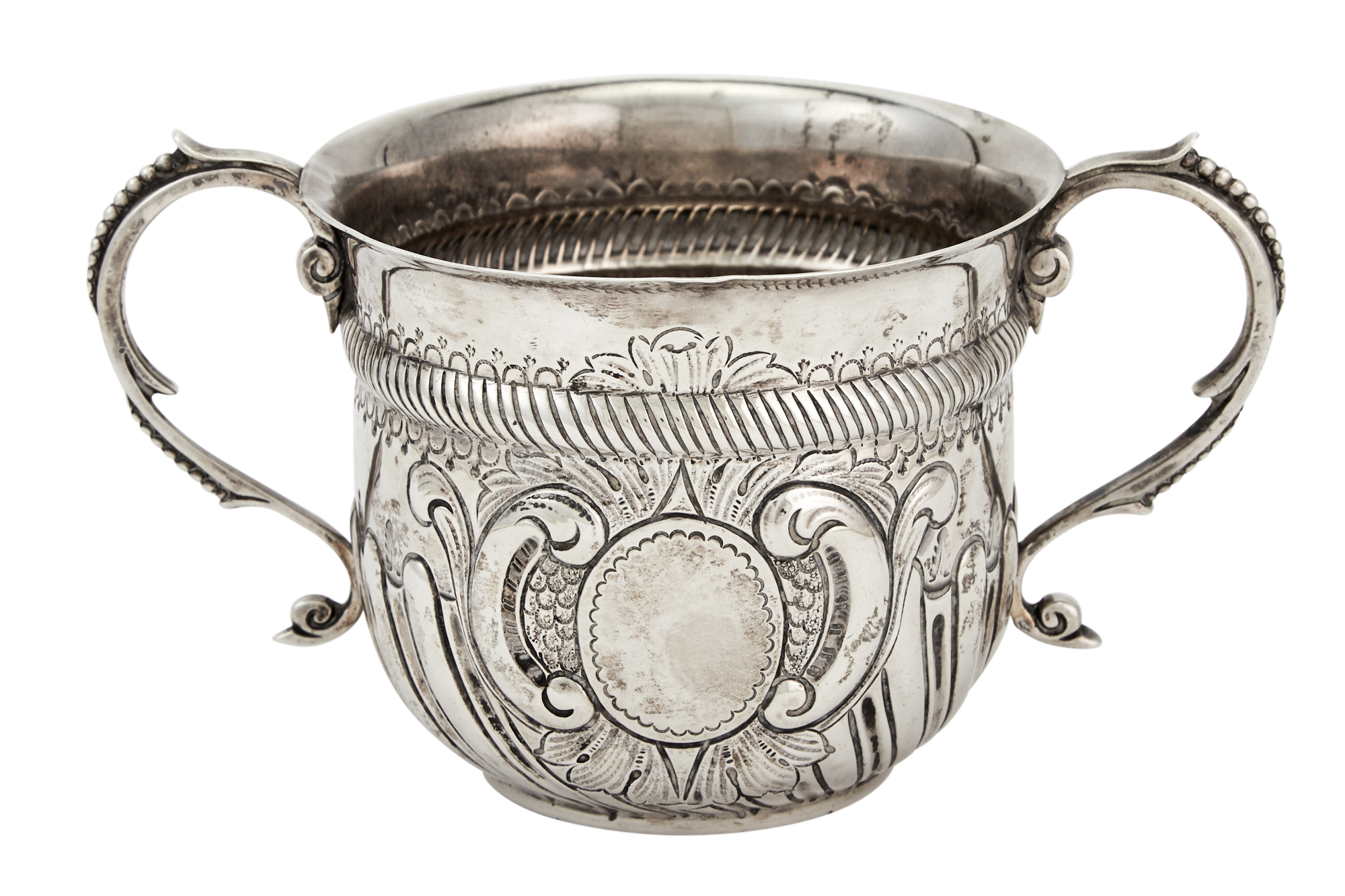Lot image - English Sterling Silver Porringer