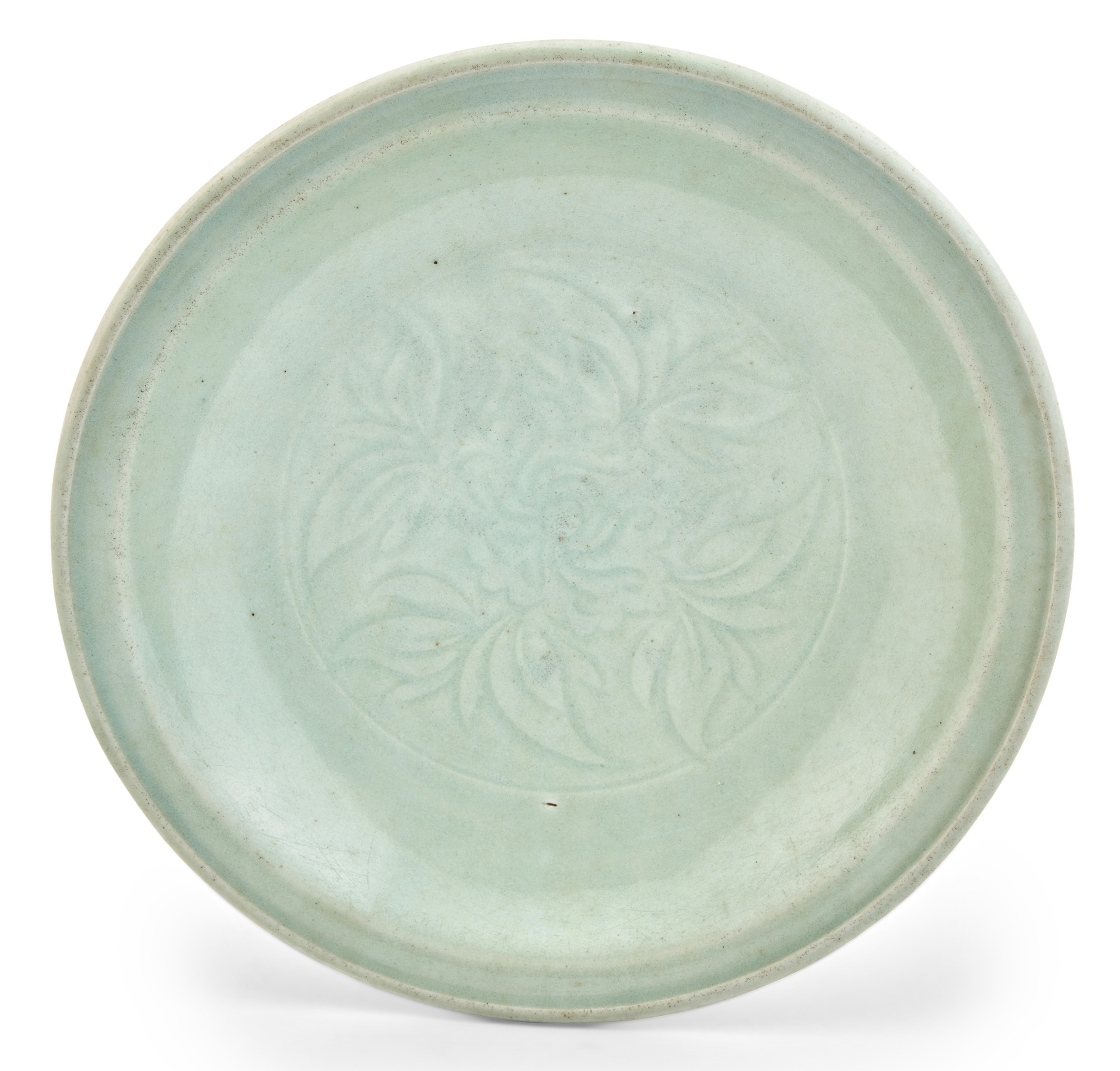Lot image - A Chinese Celadon Glazed Porcelain Dish