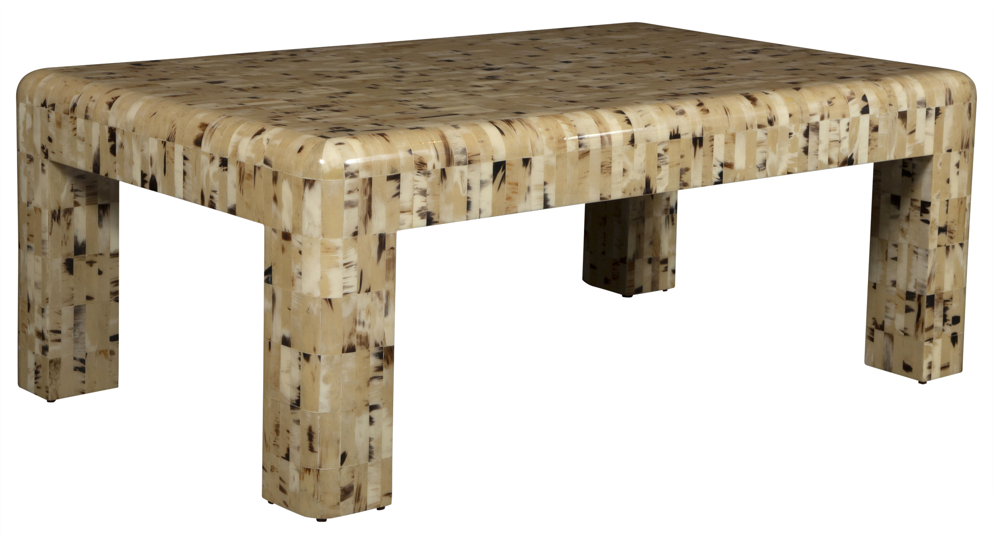 Lot image - Jimeco Tesselated Horn Low Table