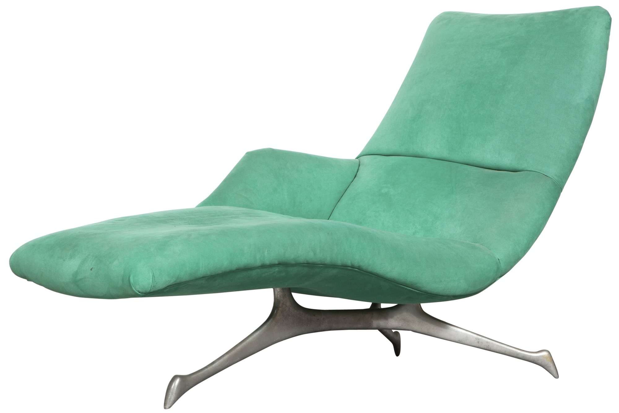 Lot image - Vladimir Kagan Upholstered and Aluminum Erica