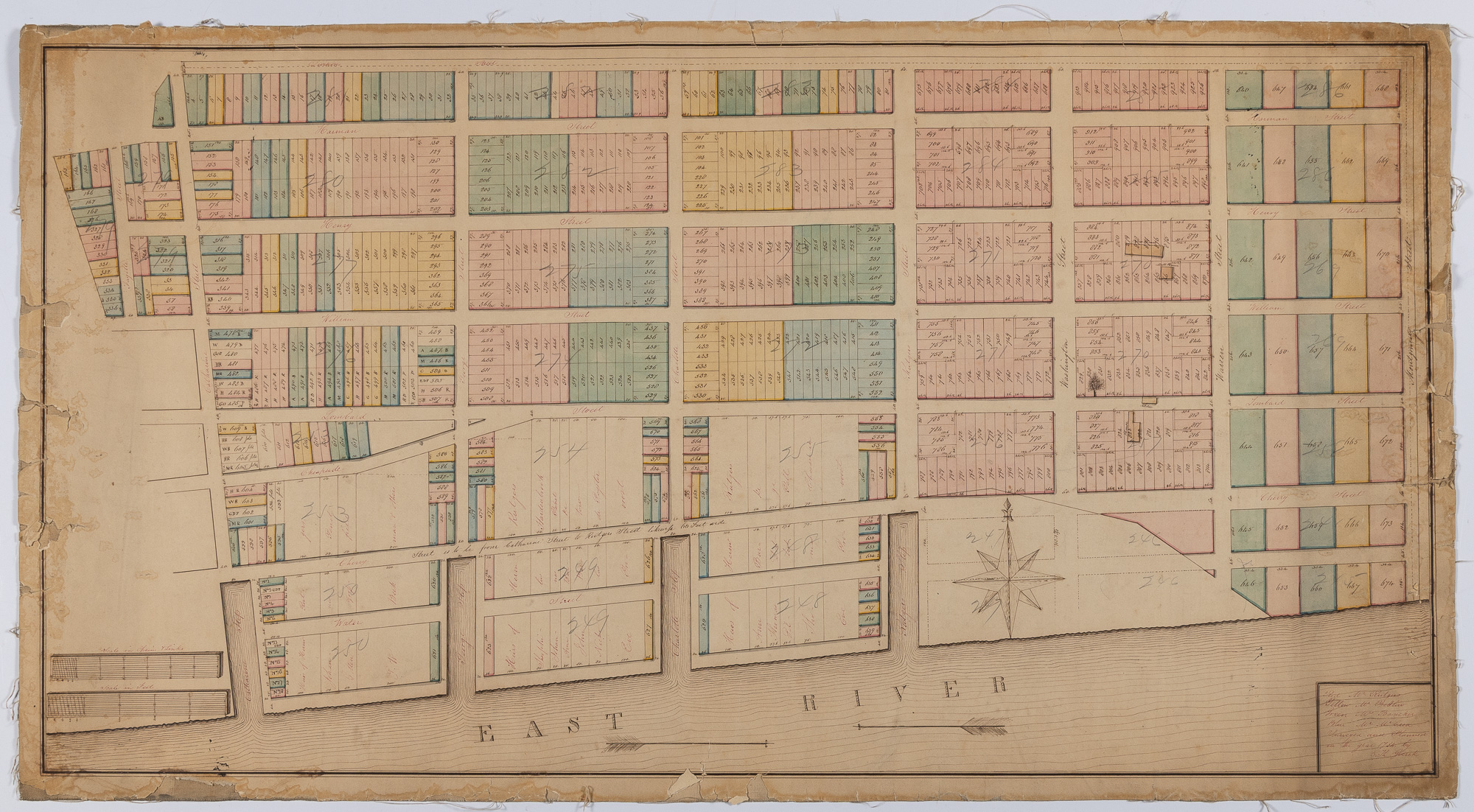 Lot image - [GOERCK, CASIMIR THEODOR, after (?)]  [Plan of Mr. Henry Rutgers Estate].