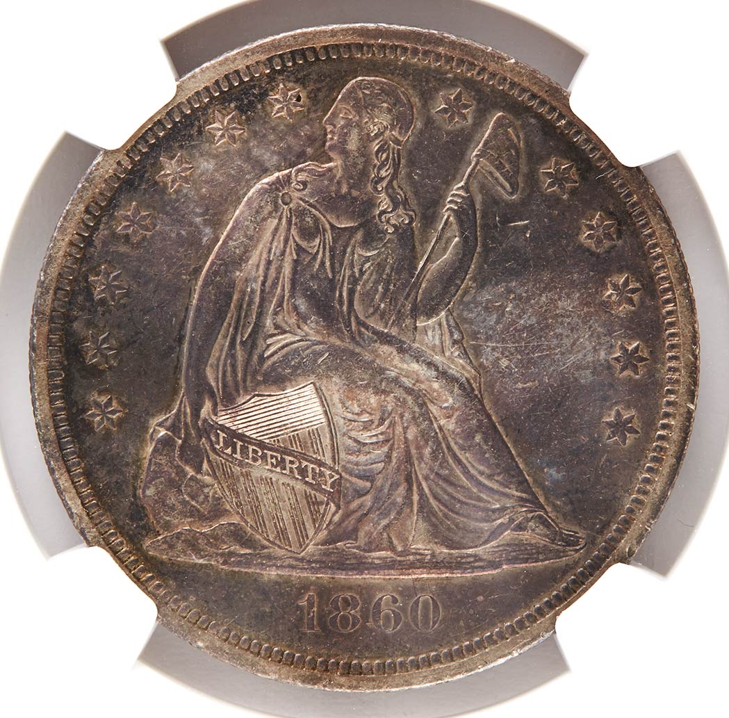 Lot image - United States 1860-O Seated Dollar