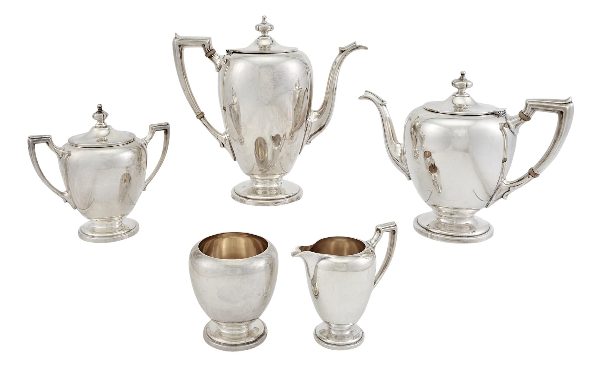 Lot image - Reed & Barton Sterling Silver Tea and Coffee Service