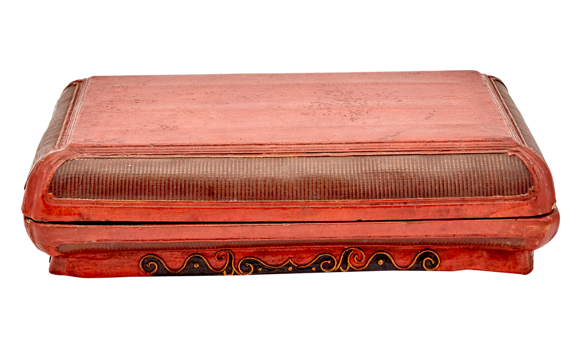 Lot image - A Chinese Red Lacquered Box
