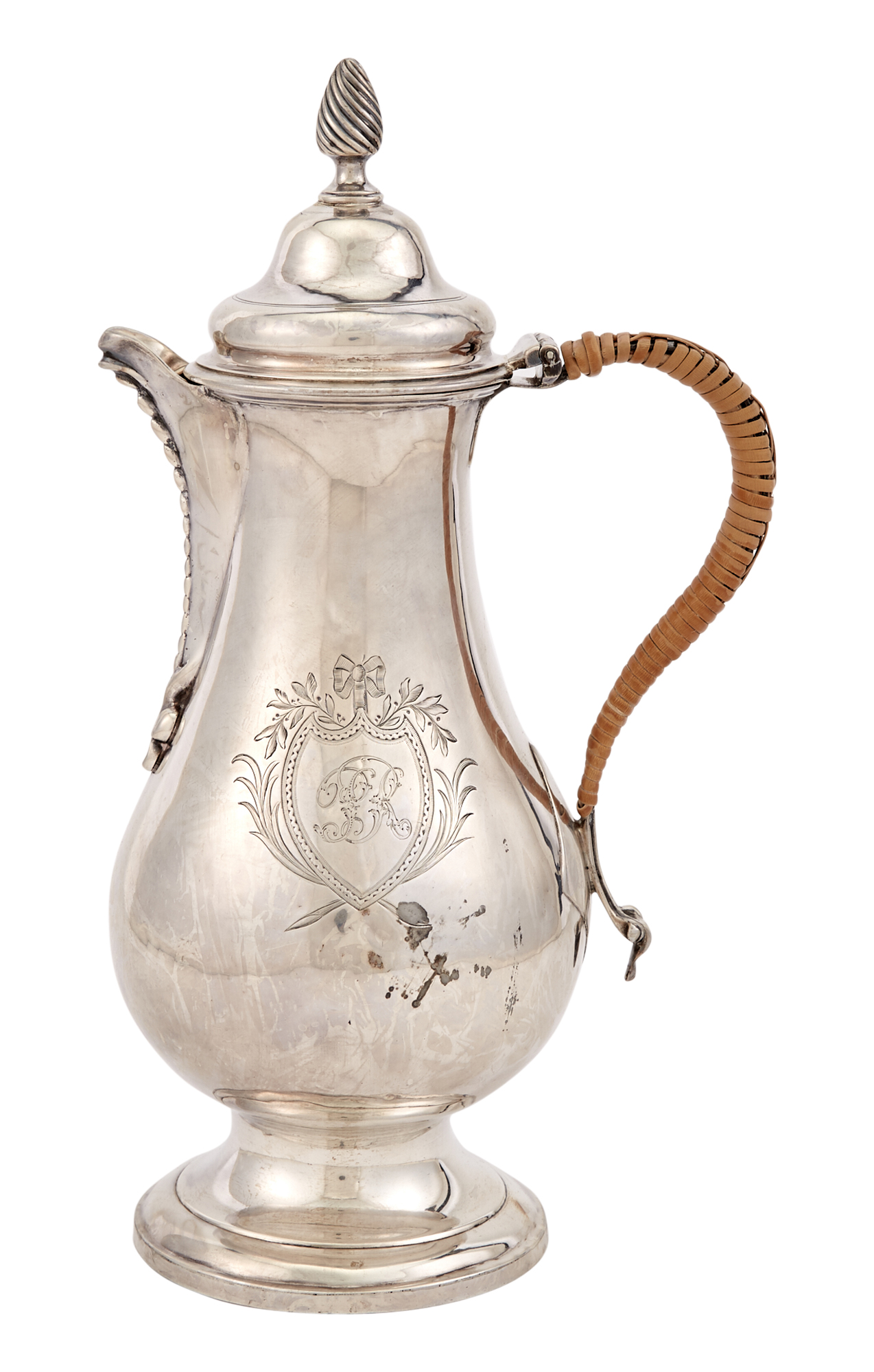 Lot image - George III Sterling Silver Coffee Pot