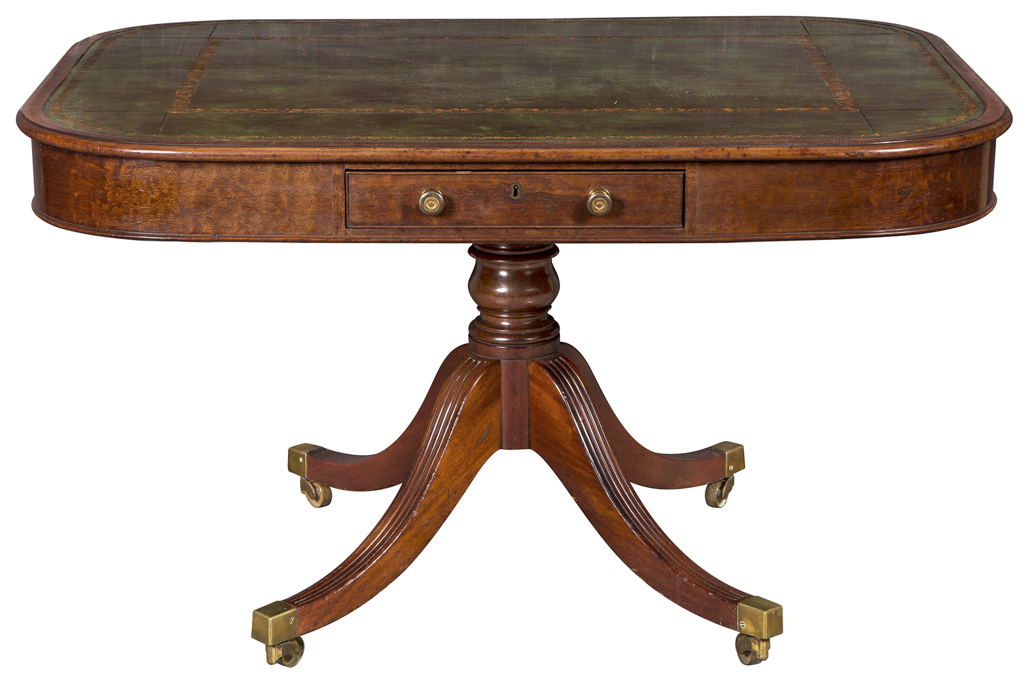 Lot image - Regency Mahogany Library Table
