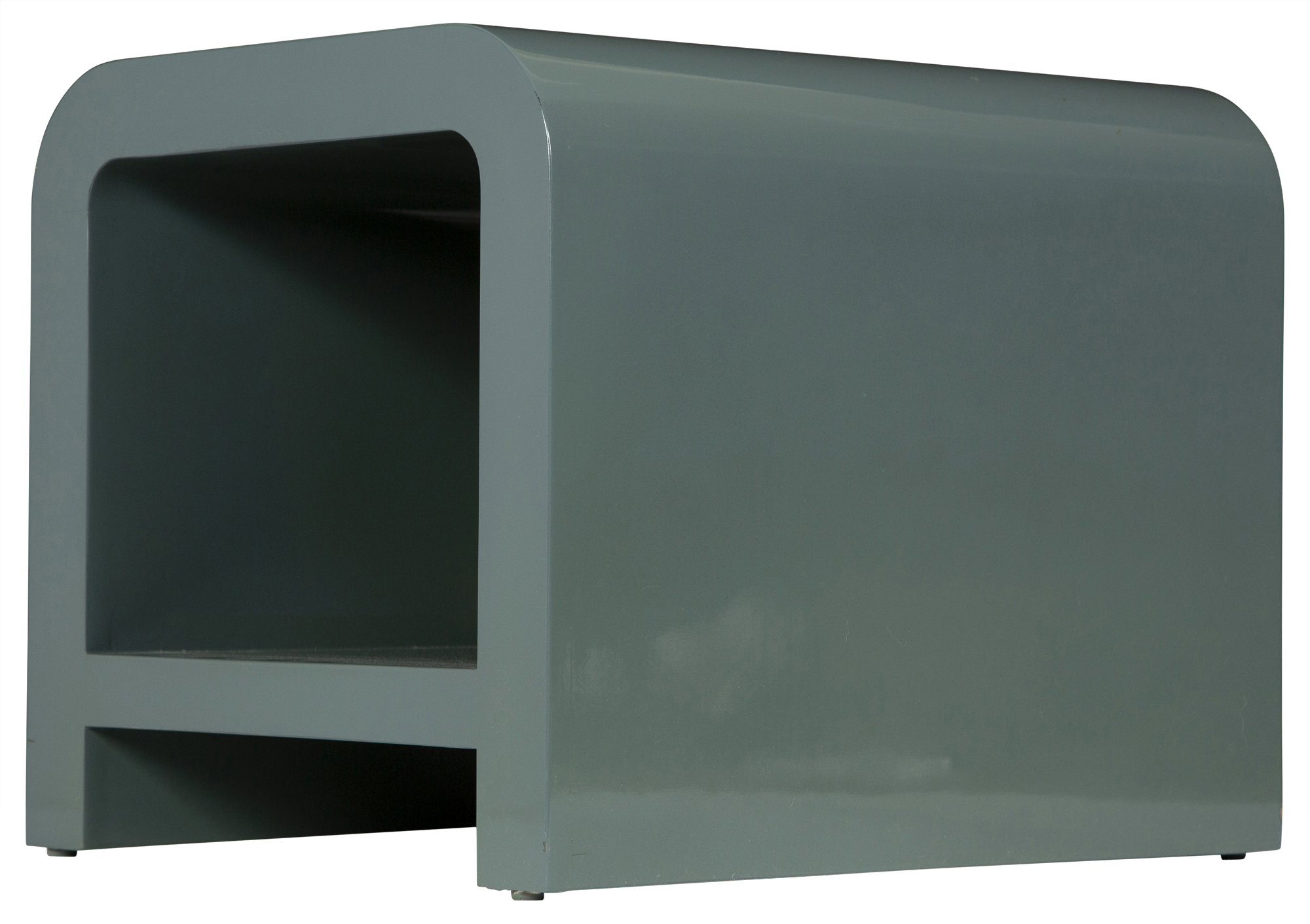 Lot image - Slate Blue Lacquered Low Table