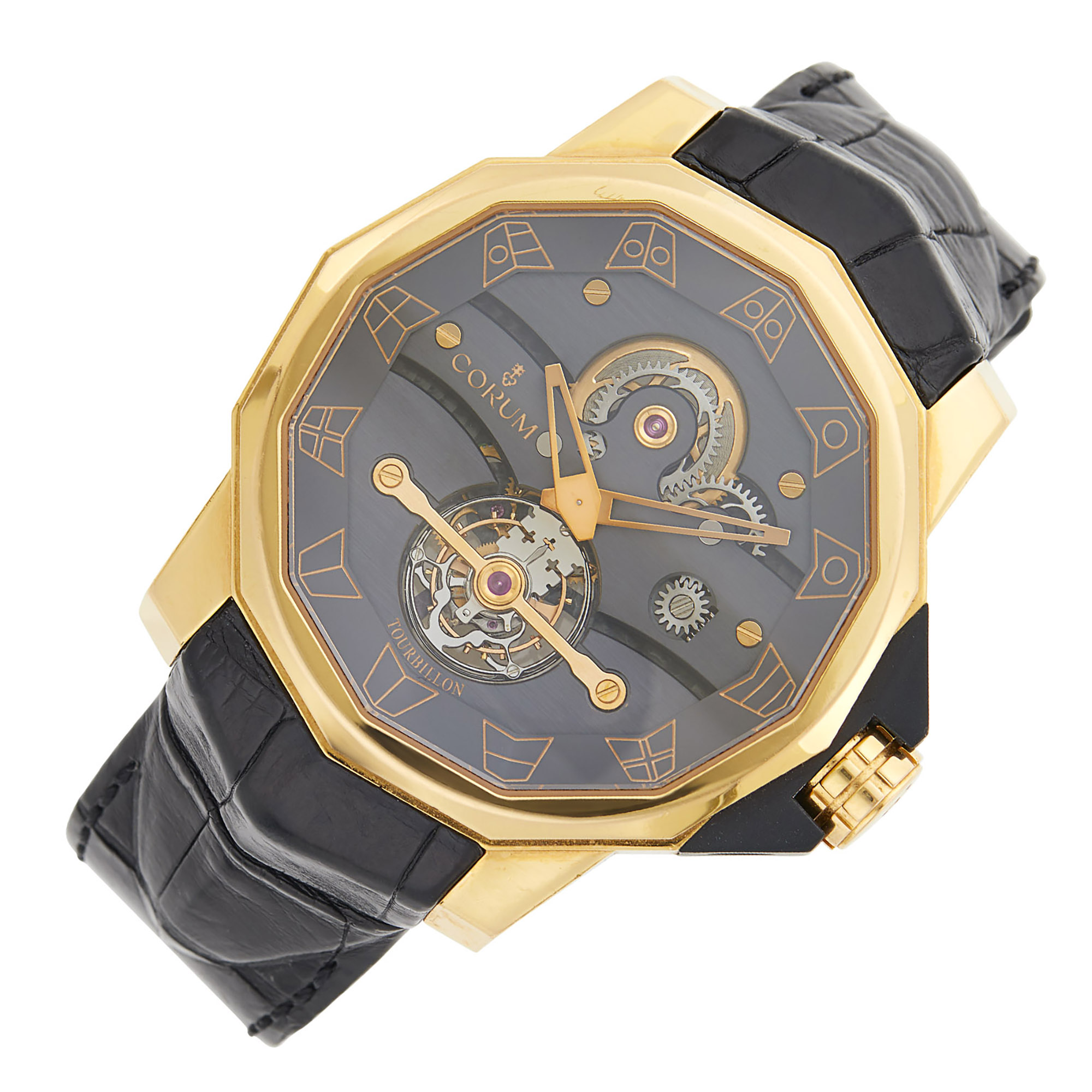 Lot image - Corum Rose Gold Gentlemans Admirals Cup Tourbillon 48 50th Anniversary Limited Edition 09/20 Wristwatch, Ref. 372.932.55-0F01